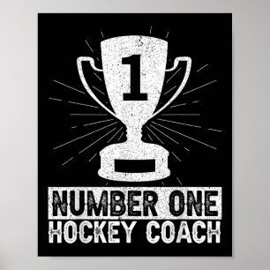 Erster Hockey-Trainer Eishockey Feldhockey Tr Poster