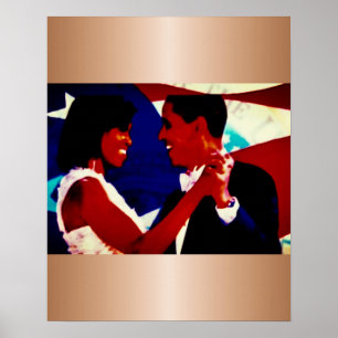 ERSTER INAUGURALER TANZ DES OBAMAS POSTER