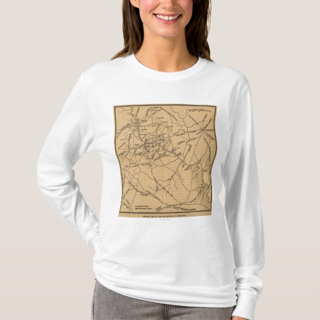 Erster Kampf von Stier-Lauf - ziviler Krieg T-Shirt (Vorderseite)