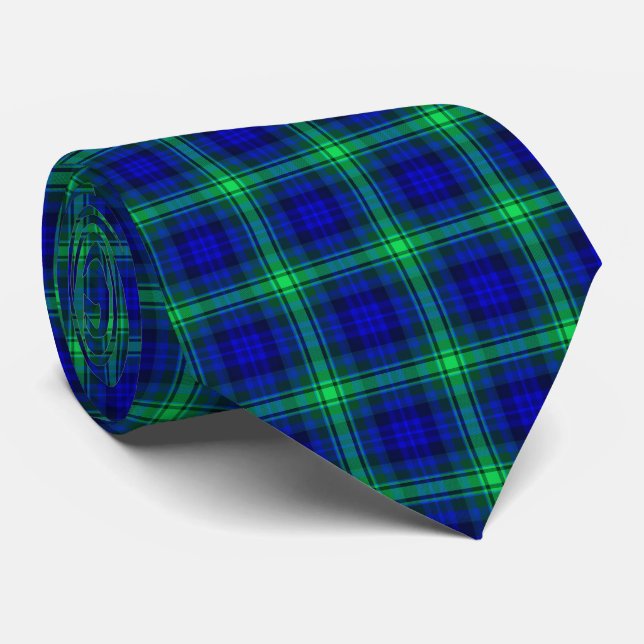 Erster karierter Nerdy MatheTartan Fibonaccis Krawatte (Gerollt)