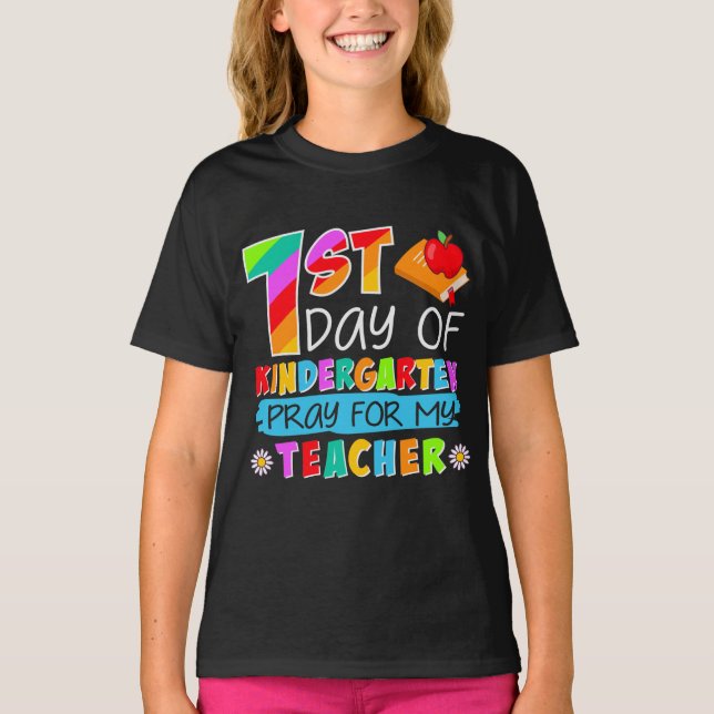Erster Kindergarten Zurück zur Schule Funny T-Shirt (Vorderseite)