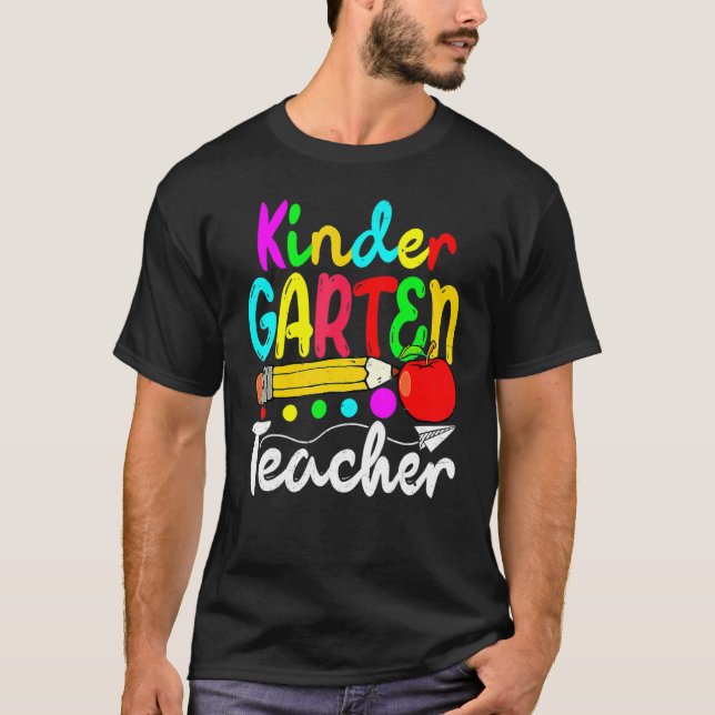 Erster Kindergartenlehrer zurück zur Schule 3 T-Shirt (Vorderseite)