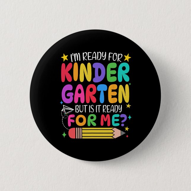 Erster Kindergartenmädchentag Button (Vorderseite)