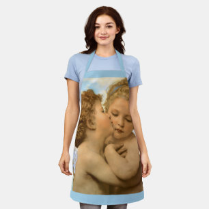 Erster Kuss (Engelsdetail) von Bouguereau Schürze