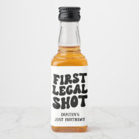 Erster legaler Shot Retro Black Custom 21. Geburts