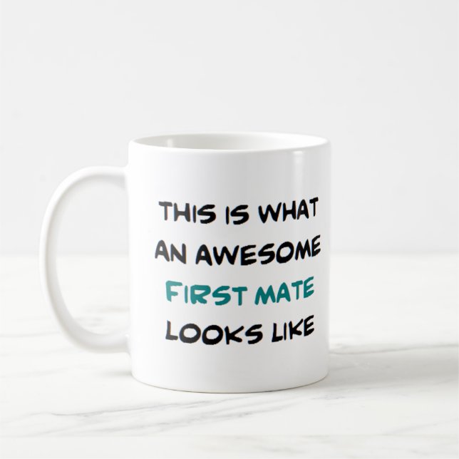 erster Maat, großartig Kaffeetasse (Links)