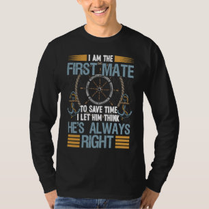 Erster Maat Kapitän Ich lasse ihn denken er hat im T-Shirt