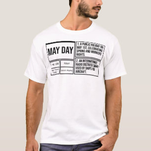 Erster Mai Wörterbuch-Definition Ästhetik T-Shirt