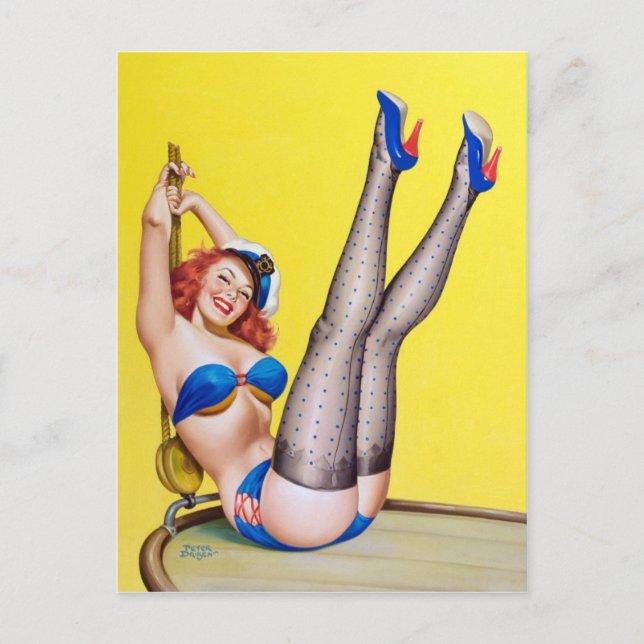 Erster Mate von Peter Driben 1953 Postkarte (Vorderseite)