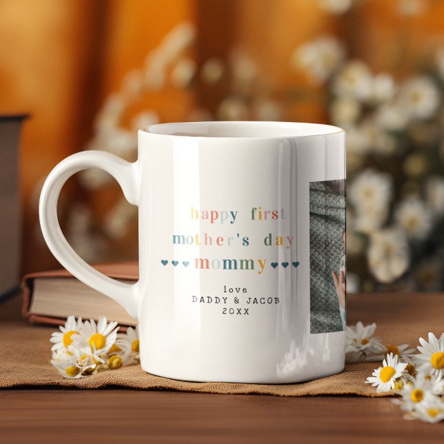 Erster Muttertag | 3 Foto-Collage Kaffeetasse (Von Creator hochgeladen)