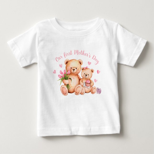 Erster Muttertag Baby T-shirt (Vorderseite)