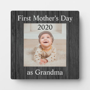 Erster Muttertag Oma Custom Foto Fotoplatte