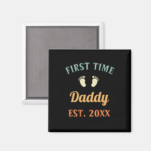 Erster Papa Vaterwerden Vatertag Magnet