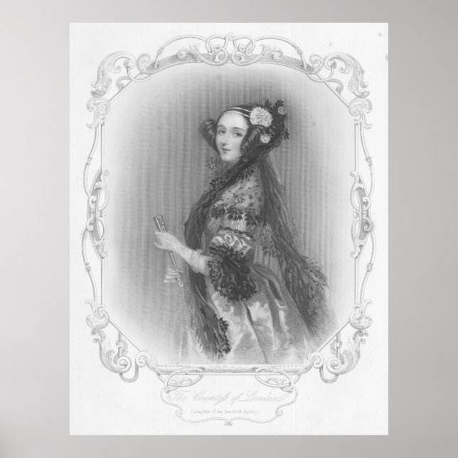 Erster Programmierer: Ada Lovelace Poster (Vorne)