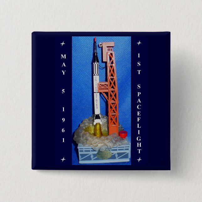 Erster Raumflug Button (Vorderseite)