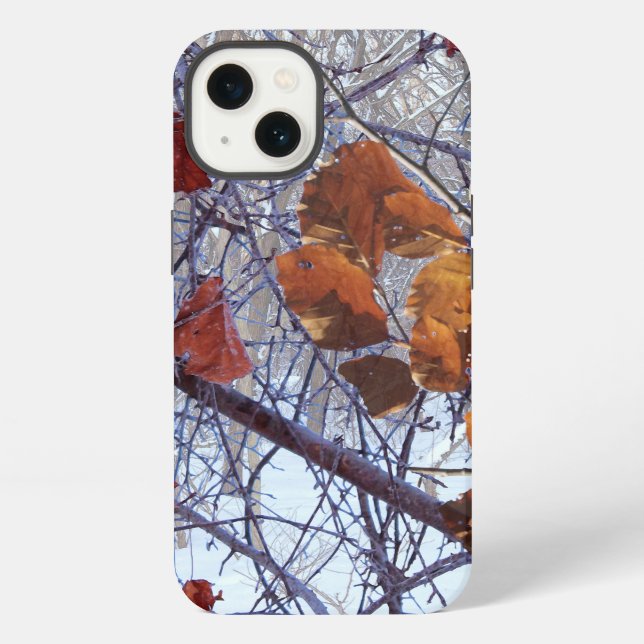 Erster Schnee Winter-Tarnstil iPhone Hülle (Rückseite)