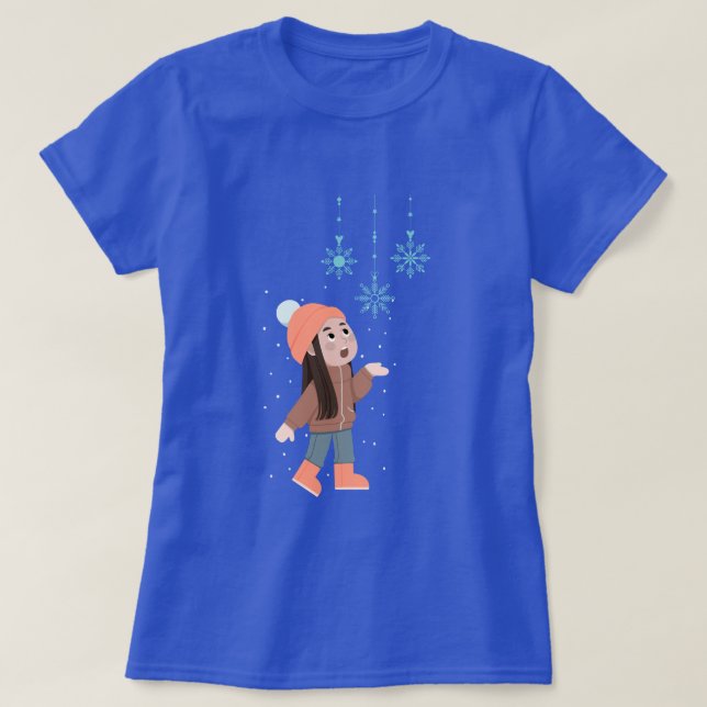 Erster Schneefall T-Shirt (Design vorne)