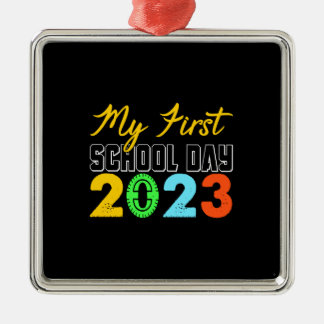 Erster Schultag 2023 Ornament Aus Metall