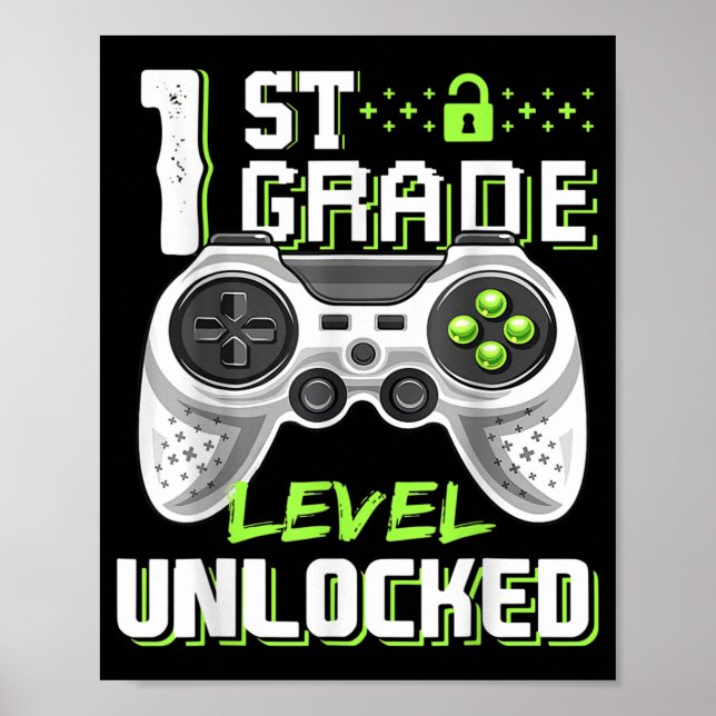 Erster Schultag des ungesperrten Gamers Poster (Vorne)