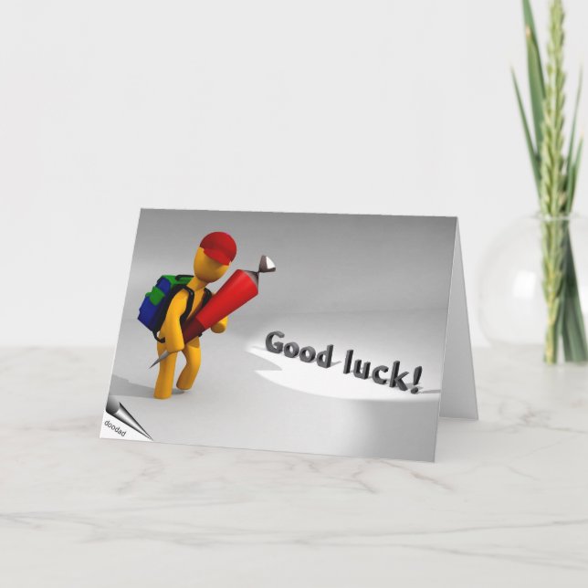 Erster Schultag Karte (Vorderseite)