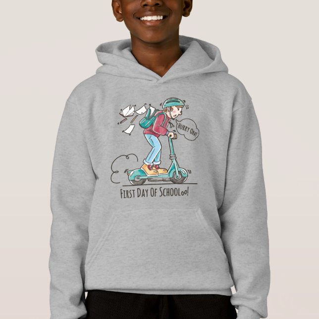 Erster Schultag | Kinder Hoodie (Vorderseite)