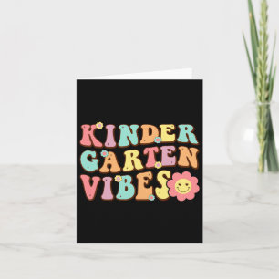 Erster Schultag Kindergarten Vibes Studentenlehrer Karte