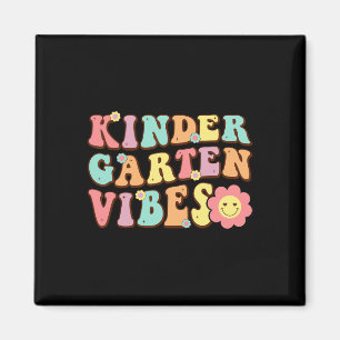Erster Schultag Kindergarten Vibes Studentenlehrer Magnet