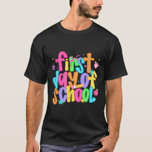 Erster Schultag Lehrer Schüler Zurück zur Schule T-Shirt