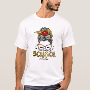 Erster Schultag Paraprofessional Life Leopard T-Shirt