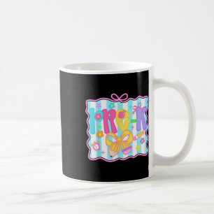Erster Schultag Pre-k Lehrer Coquette Preppy Kaffeetasse