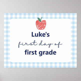 Erster Schultag Schild