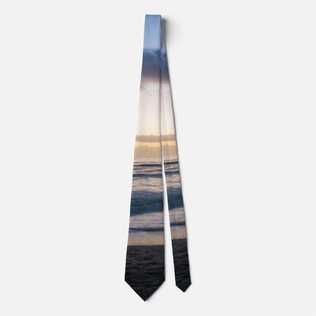 Erster Sonnenaufgang bei Cocoa Neck Tie Krawatte (Vorderseite)