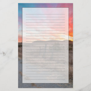 Erster Sonnenuntergang des Tages Briefpapier
