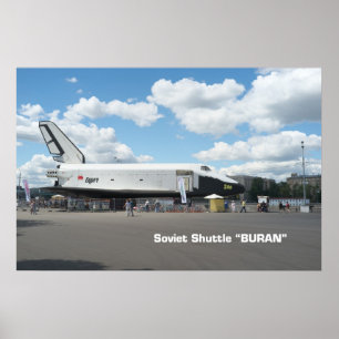 Erster sowjetischer Shuttle Buran Poster
