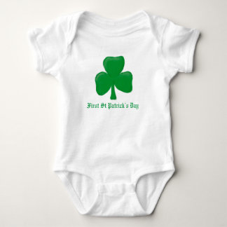 Erster St. Patricks-Tag Baby Strampler