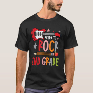 Erster Tag der 2. Klasse bereit zum Rock Back to S T-Shirt