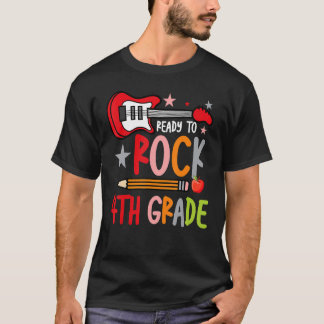 Erster Tag der 4. Klasse bereit zum Rock wieder zu T-Shirt