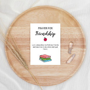 Erster Tag der Schule Gebet Segen Feiertagskarte