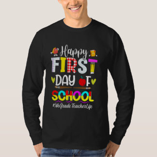 Erster Tag der T-Shirts für die 5. Klasse Lehrerin