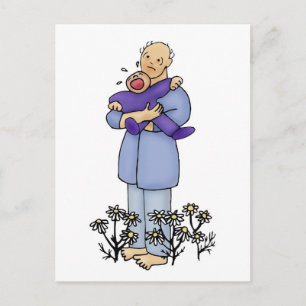 Erster Tag des Vaters Postkarte