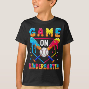 Erster Tag im Kindergarten Baseball-Drip für Junge T-Shirt