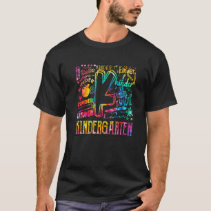 Erster Tag im Kindergarten Tie Dye Team Kinder Tee