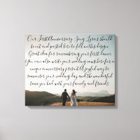 Erster Tanz Song Texte Jubiläum Geschenk Vow Foto