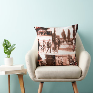 Erster Tour de France Sieger Maurice Garin Collage Kissen