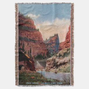 Erster Tunnel - Colorado Royal Gorge Throw Blanket Decke
