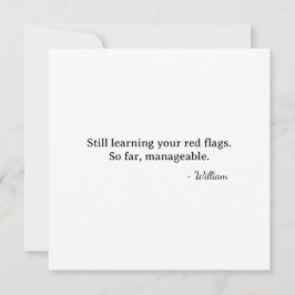 Erster Valentinsfox Cupid - überschaubare rote Fla Karte