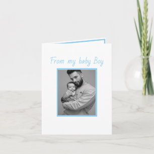 Erster Vater Tag Sohn Folded Gruß Karte