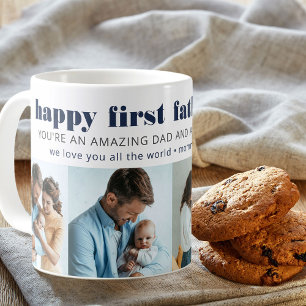 Erster Vatertag 4 vierter Tag Square Foto Personal Kaffeetasse