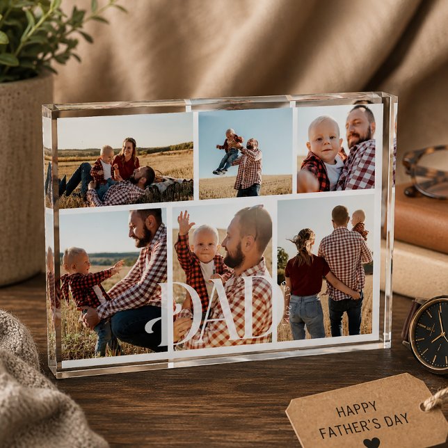 Erster Vatertag Dad Fotoblock (Von Creator hochgeladen)