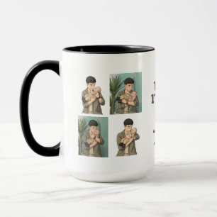 Erster Vatertag Daddy est 2026 Anime-Stil Tasse